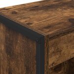 vidaXL Bibliothèque Chêne Fumé 80 x 30 x 155 cm Bois d'ingénierie