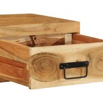 VidaXL Meuble TV mural 80x30x19 cm bois massif d'acacia
