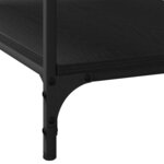 vidaXL Table basse Chêne noir 80 x 50 x 40 cm Bois d'ingénierie