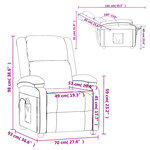 vidaXL Fauteuil de massage Rouge Similicuir