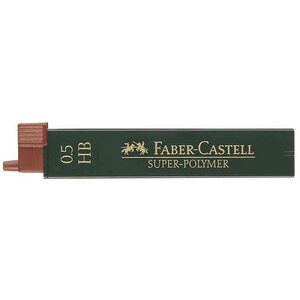Boîte de 12 mines Super Polymère 9065 S-HB x 12 FABER-CASTELL