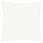vidaXL Voile d'ombrage 160 g/m² Blanc 3x3 m PEHD