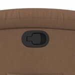 vidaXL Fauteuil inclinable Marron Tissu