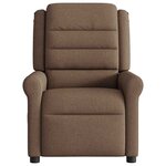 vidaXL Fauteuil de massage inclinable Marron Tissu