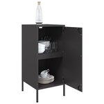 vidaXL Buffet noir 36x39x79 cm acier