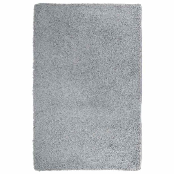 vidaXL Tapis Shaggy à poils longs NAVARRA gris clair 130x200 cm