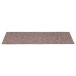 vidaXL Tapis d'escalier autocollants 30 pièces 65 x 21 x 4 cm Crème Bord rectangulaire