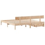 vidaXL Cadre de lit sans matelas 200x200 cm bois massif de pin