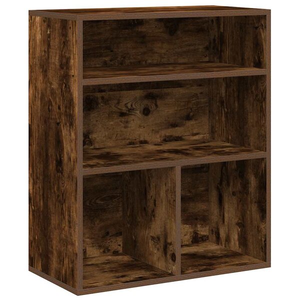 vidaXL Bibliothèque chêne fumé 60x30x71 5 cm bois d'ingénierie