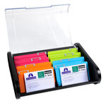 Fichier pour cartes de visite Iderama noir/arlequin EXACOMPTA