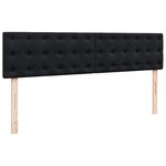VidaXL Cadre de lit ottoman avec matelas noir 200x200 cm velours