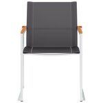 vidaXL Chaises de jardin lot de 2 Textilène et acier inoxydable Gris