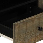 vidaXL Meuble TV gris clair 105x33 5x46 cm bois massif de manguier