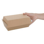 Boîtes avec couvercles à charnière compostable - lot de 150 ou 200 - fiesta green -  - carton  172x92xmm