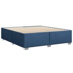 vidaXL Sommier à lattes de lit avec matelas Bleu 180x200 cm Tissu