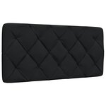 vidaXL Cadre de lit sans matelas noir 100x200 cm tissu