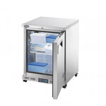 Mini congélateur professionnel tropicalisé à roulettes - 145 l - atosa - r290 - inox1145605pleine x635x825mm