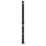 vidaXL Douche solaire extérieure Noir 217 cm PVC  aluminium