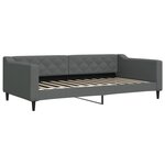 vidaXL Lit de repos gris foncé 100x200 cm tissu