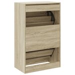 vidaXL Armoire à chaussures chêne sonoma 60x34x96 5 cm bois ingénierie