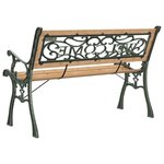 vidaXL Banc de jardin 122 cm Bois de sapin massif