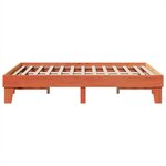 vidaXL Cadre de lit sans matelas cire marron 140x190cm bois pin massif