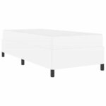 vidaXL Cadre de lit avec matelas Blanc 90 x 190 cm Faux cuir