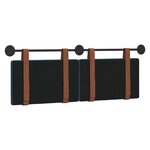 vidaXL Tête de lit suspendue Bleu PU antique