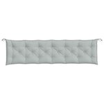 vidaXL Coussins de banc de jardin lot de 2 gris clair mélangé tissu