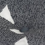 Vidaxl poufs et tapis 3 pcs tissu à rayures