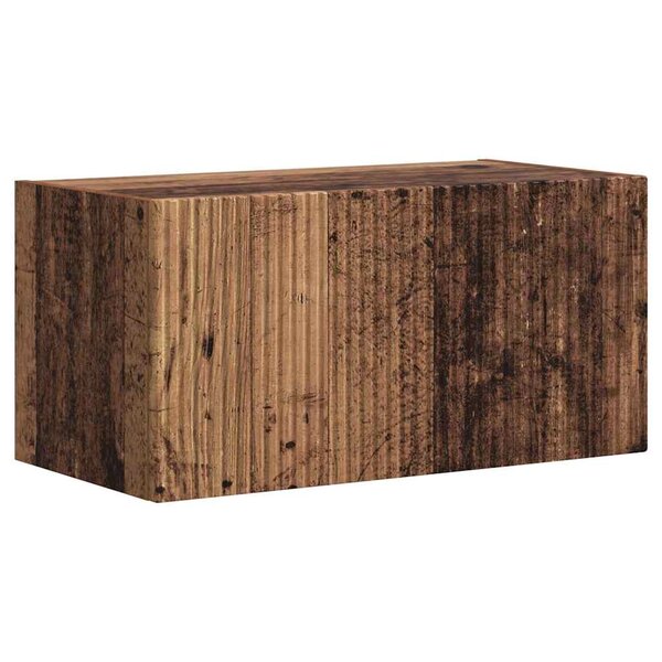 vidaXL Meuble TV mural Bois Ancien 60 x 31 x 29.5 cm Bois d'ingénierie