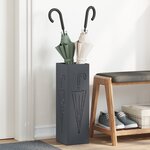 vidaXL Porte-parapluies Anthracite Métal Standard Porte-parapluies