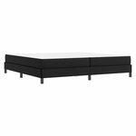 vidaXL Lit avec matelas Noir 200 x 200 cm Faux cuir