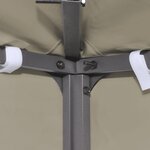 vidaXL Recouvrement de remplacement d'auvent 310 g/m² Beige 3 x 4 m