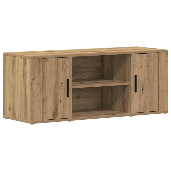 vidaXL Meuble TV chêne artisanal 100 x 35 x 40 cm Bois d'ingénierie