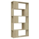 vidaXL Bibliothèque de séparation Chêne sonoma 80x24x155 cm Aggloméré