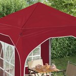 vidaXL Tente de fête pop-up 192 x 192 x 245 cm Bordeaux