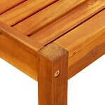 vidaXL Table de jardin 85x57x29 cm Bois d'acacia massif