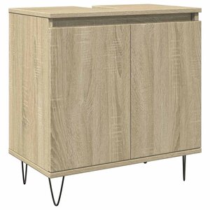 vidaXL Armoire de bain chêne sonoma 58x33x60 cm bois d'ingénierie