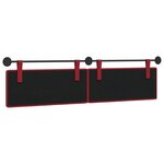 vidaXL Tête de lit suspendue Bordeaux Simili cuir