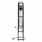 vidaXL Tête de lit de rangement Chêne noir 200 cm Bois d'ingénierie