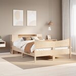 vidaXL Cadre de lit sans matelas 150x200 cm bois de pin massif