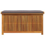 vidaXL Boîte à coussins d'extérieur 113x50x60 5cm bois massif d'acacia