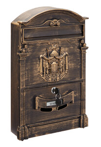 Boîte aux lettres style rétro - classique  Residencia D-2151/B  Aluminium  Bronze