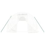 vidaXL Serre avec cadre en acier blanc 54 m² 18x3x2 m