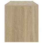 vidaXL Meuble TV avec lumières LED chêne sonoma 120x35x40 cm