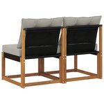 vidaXL 2 Pièce Canapé du milieu extérieur