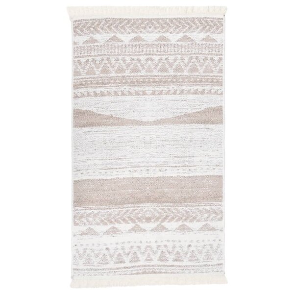 vidaXL Tapis Beige 120x180 cm Coton