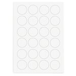 Étiquette rectangulaire polyester transparent mat 45 7x21 2 mm (lot de 1200)