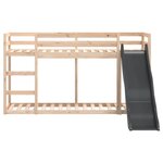 vidaXL Lit superposé avec toboggan et échelle 90x200cm bois pin massif